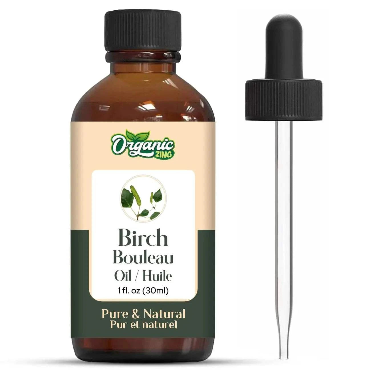 Organic Zing Birch (Betula) Oil | Pure & Natural Essential Oil for Skincare Hair Care Aroma & Diffusers- 30ml/1.01fl oz Mbshop