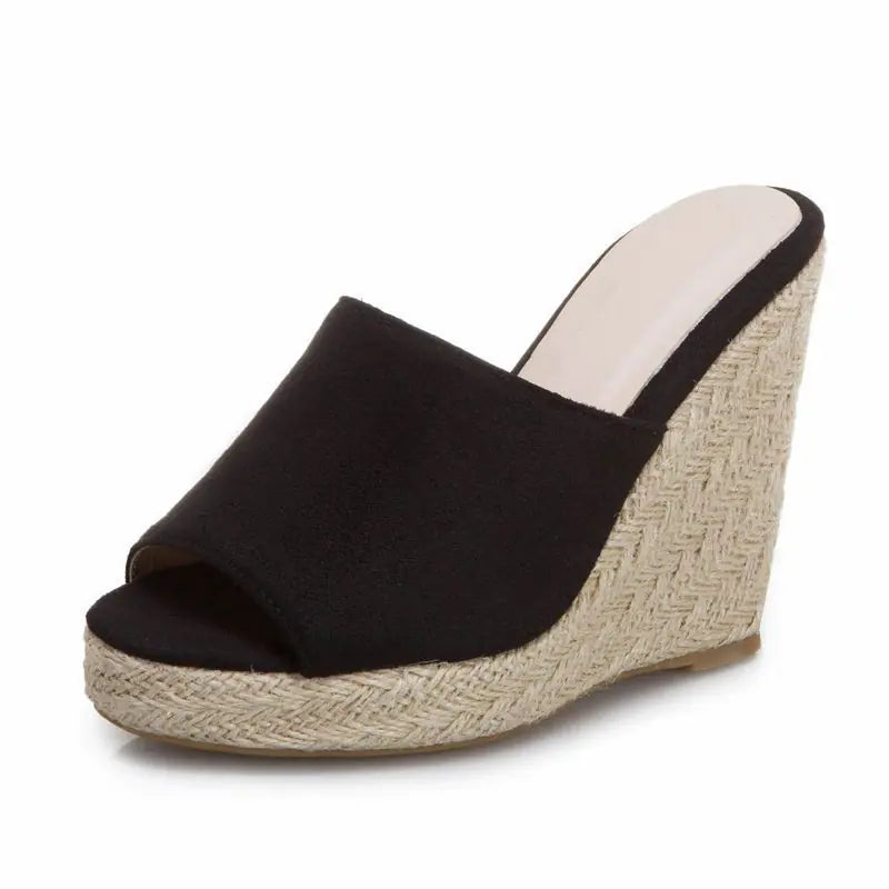 High Heeled Women's Shoes with Fabric Surface