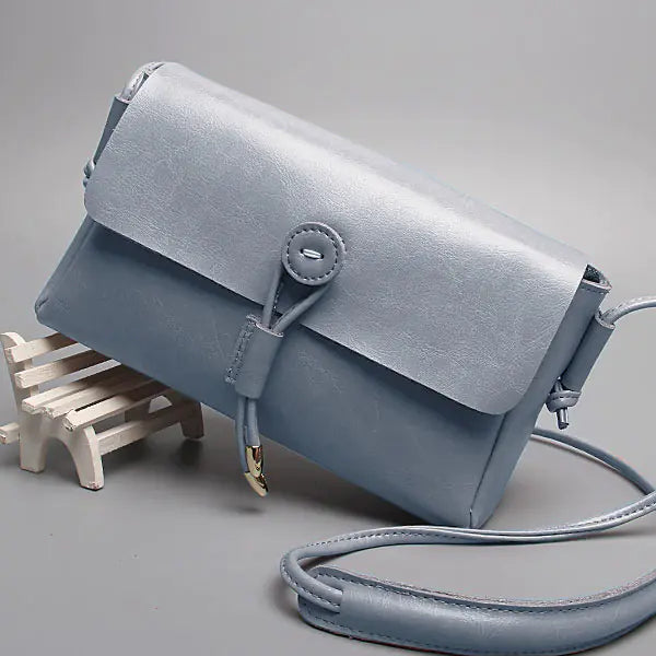 Vintage Leather Crossbody Bag for Women