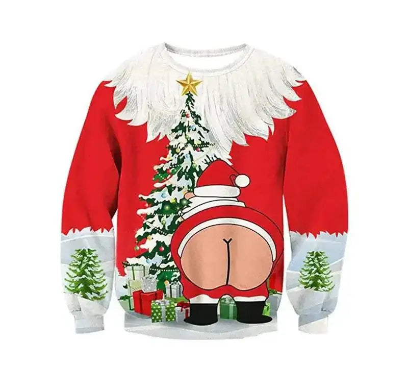 2023 Christmas Digital Print Funny Couple Hoodies Mbshop