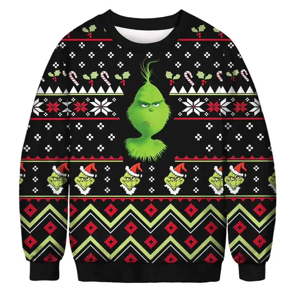 2023 Christmas Digital Print Funny Couple Hoodies Mbshop