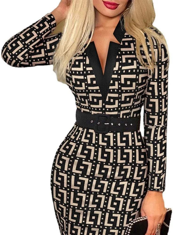 Hip Long Sleeve Sexy Dress Mbshop