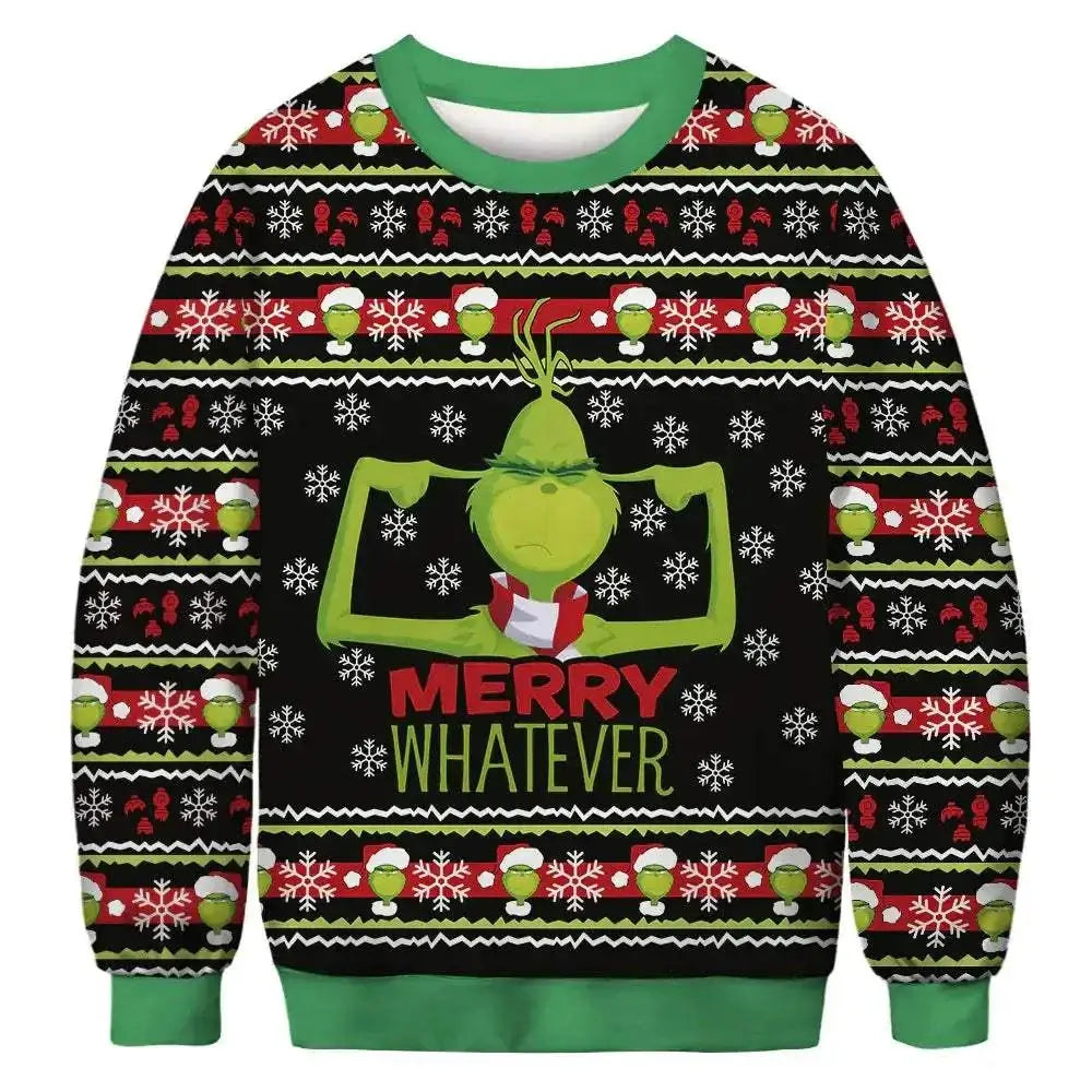2023 Christmas Digital Print Funny Couple Hoodies Mbshop