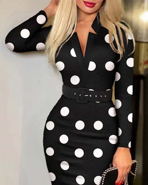 Hip Long Sleeve Sexy Dress Mbshop