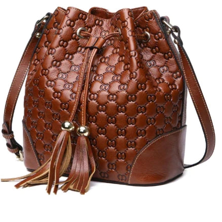 Sac Seau en Cuir Vintage Femme - Élégant et Polyvalent
