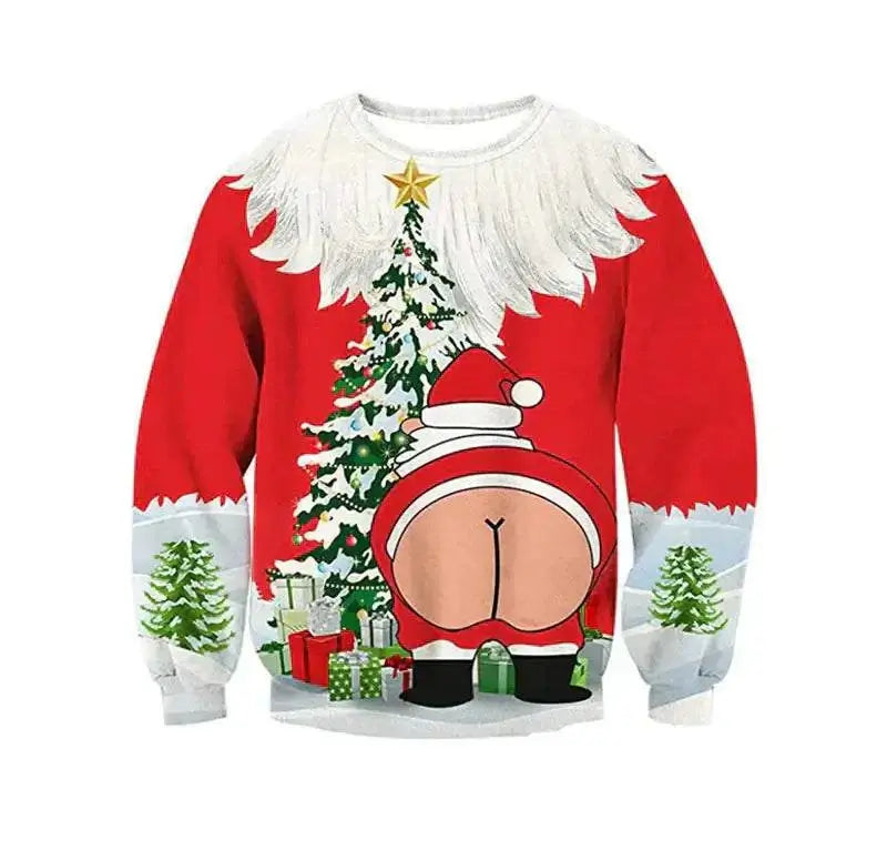 2023 Christmas Digital Print Funny Couple Hoodies Mbshop