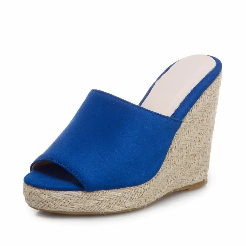 High Heeled Women's Shoes with Fabric Surface