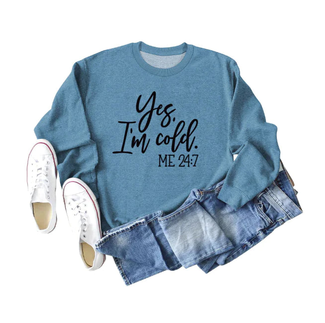Sweatshirt Oversize 'Oui j'ai Froid' - Style Streetwear Urbain