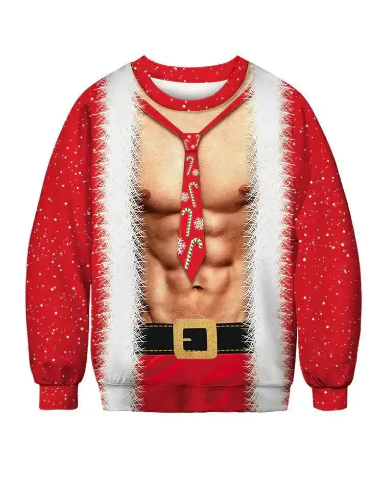 2023 Christmas Digital Print Funny Couple Hoodies Mbshop