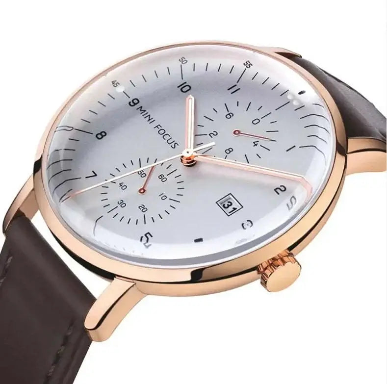 Montre Affaires Homme Calendrier Lumineuse - Étanche Business Élégante