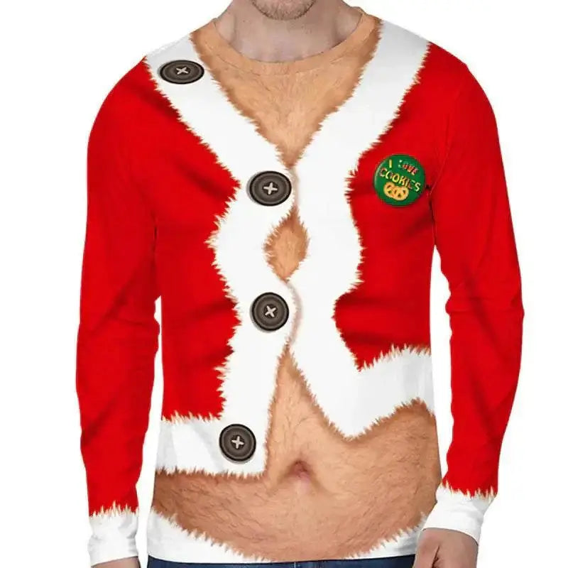 2023 Christmas Digital Print Funny Couple Hoodies Mbshop