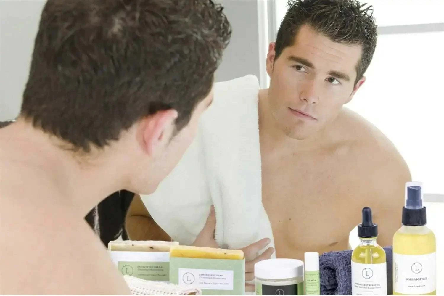Fresh earthy Natural skincare set, Eucalyptus bath and body, Men Grooming kit/Body oil Mbshop