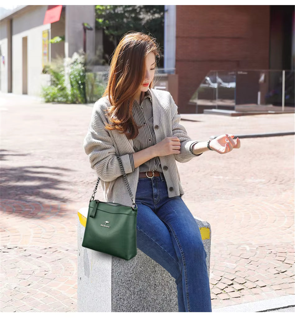 Sac Seau Minimaliste Élégant - Grande Capacité Bandoulière