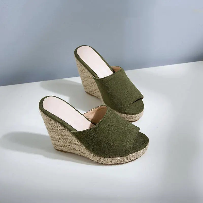 High Heeled Women's Shoes with Fabric Surface