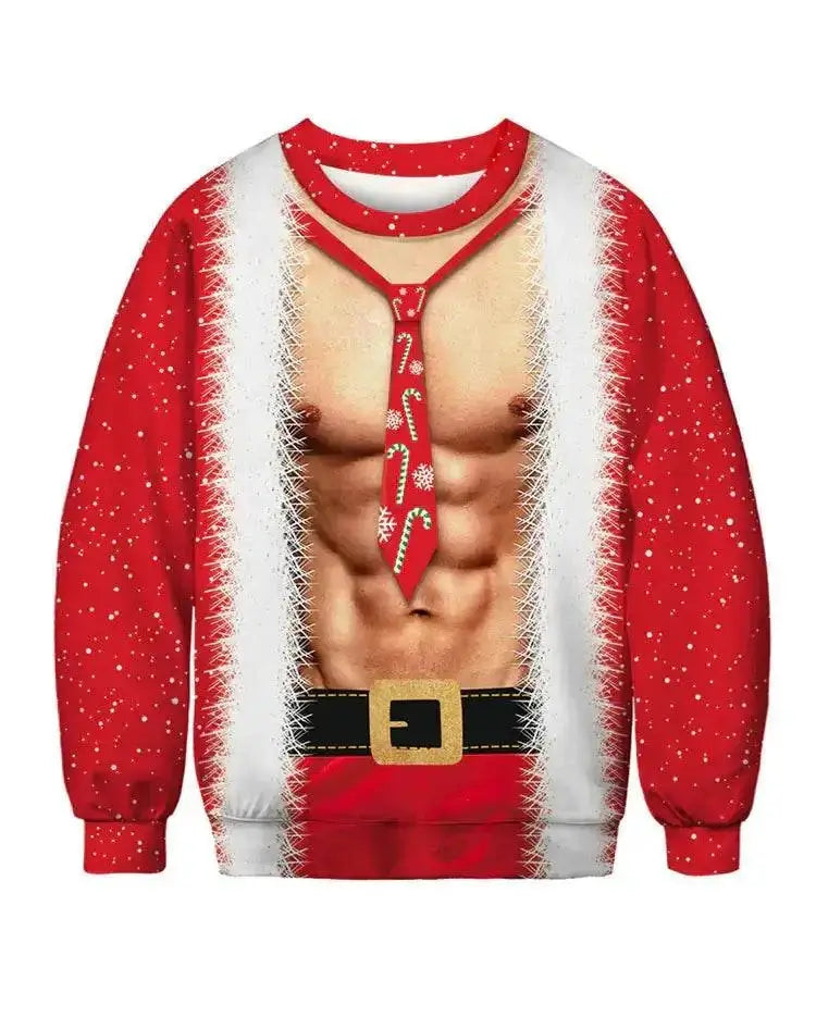 2023 Christmas Digital Print Funny Couple Hoodies Mbshop