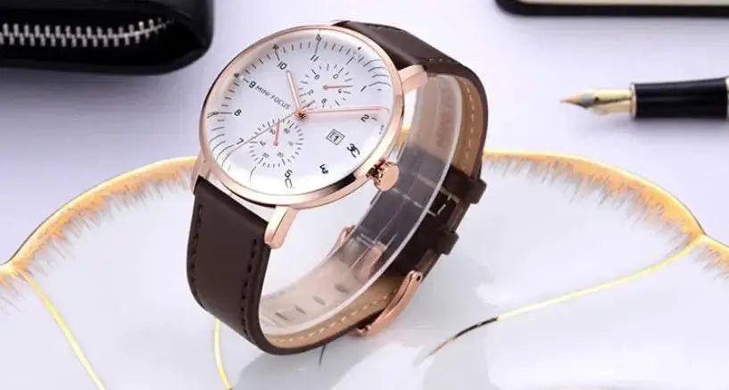 Montre Affaires Homme Calendrier Lumineuse - Étanche Business Élégante