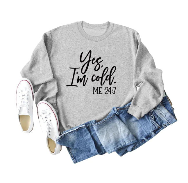 Sweatshirt Oversize 'Oui j'ai Froid' - Style Streetwear Urbain