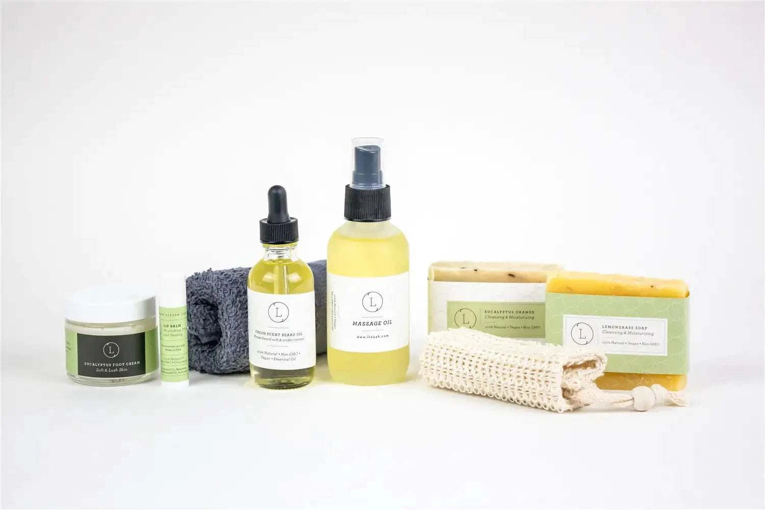 Fresh earthy Natural skincare set, Eucalyptus bath and body, Men Grooming kit/Body oil Mbshop