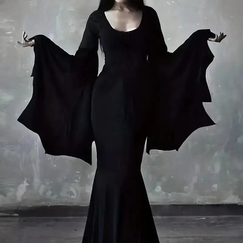 Gothic Witch Costume for Autumn Party Celebrations