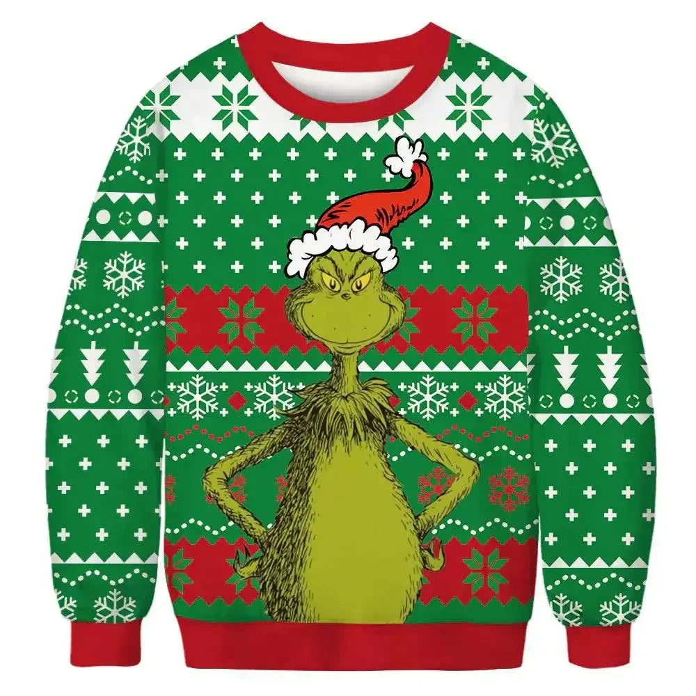 2023 Christmas Digital Print Funny Couple Hoodies Mbshop