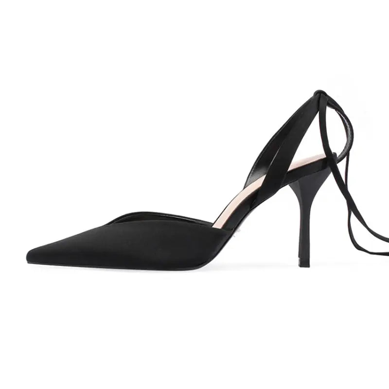 Women's Sharp-Toe Shallow Mouth Thin Heel Shoes