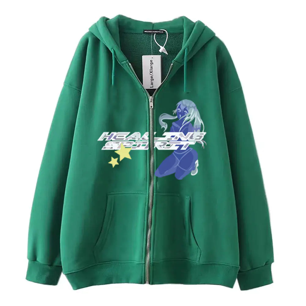 Cardigan Sweat Papillons Sombres - Veste Zippée Casual Confort Grande Taille