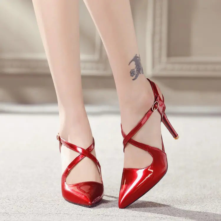Cross Strap High Heels for Women - Stylish Sandals