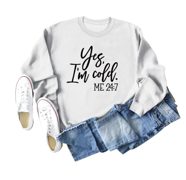 Sweatshirt Oversize 'Oui j'ai Froid' - Style Streetwear Urbain