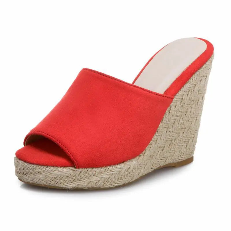 High Heeled Women's Shoes with Fabric Surface