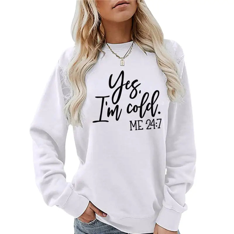 Sweatshirt Oversize 'Oui j'ai Froid' - Style Streetwear Urbain