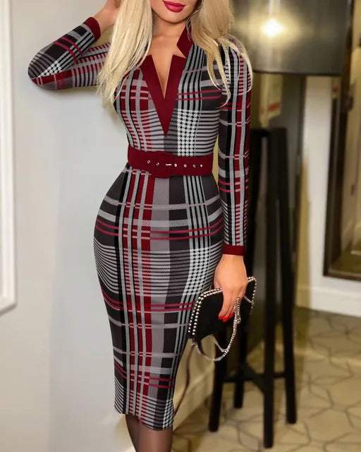 Hip Long Sleeve Sexy Dress - Mbshop