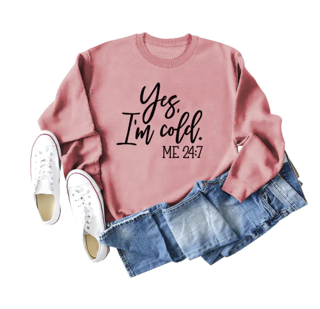 Sweatshirt Oversize 'Oui j'ai Froid' - Style Streetwear Urbain