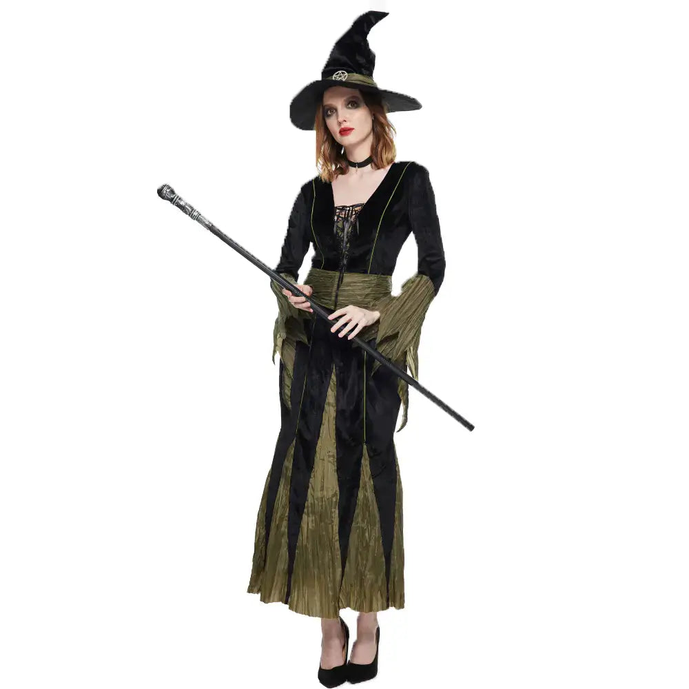 Evil Witch Cosplay Costume for Halloween Horror
