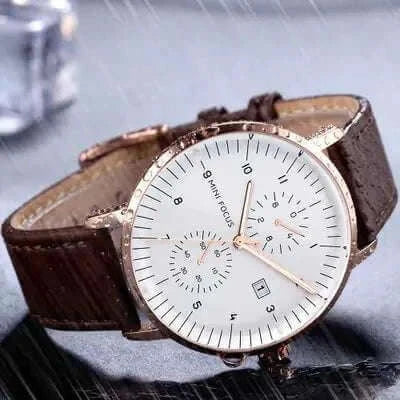 Montre Affaires Homme Calendrier Lumineuse - Étanche Business Élégante