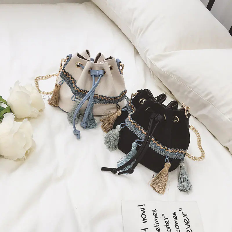 Crossbody Bucket Bag for Women