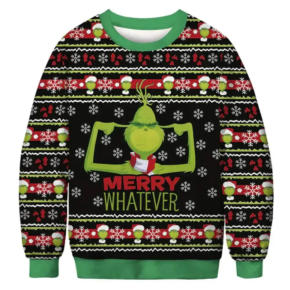 2023 Christmas Digital Print Funny Couple Hoodies Mbshop