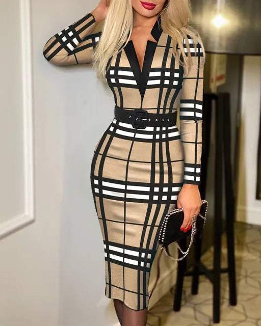 Hip Long Sleeve Sexy Dress - Mbshop