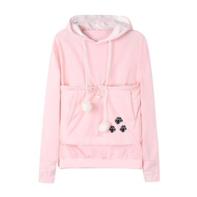 Unisex Cat Lover Hoodie Sweatshirt Cotton Blend