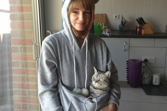 Unisex Cat Print Hoodie Sweatshirt For Cat Lovers