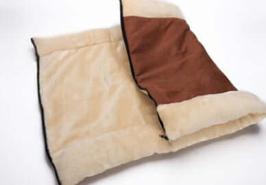 Suede Cat Tunnel Sleeping Bag Nest With Crinkle Sound