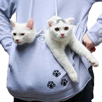Unisex Cat Lover Hoodie Sweatshirt Cotton Blend