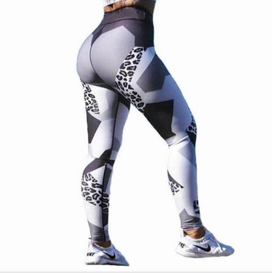 Woman Angel Pants featuring a striking geometric design and high-rise fit for comfort and style.