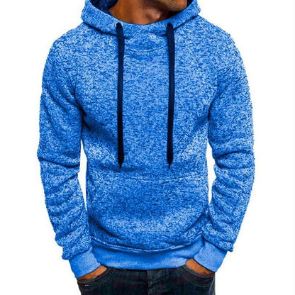 Men’s Solid Fleece Hoodie Sweatshirt