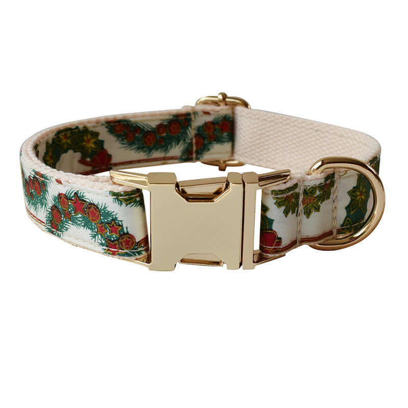 Cotton Bow Knot Dog Collar And Leash Set
