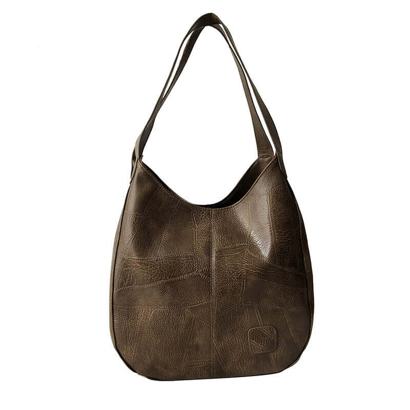 Women's Handbag PU Leather - Elegant & Practical Shoulder Bag in brown with modern design and spacious interior.