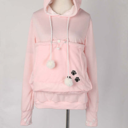 Unisex Cat Print Hoodie Sweatshirt For Cat Lovers