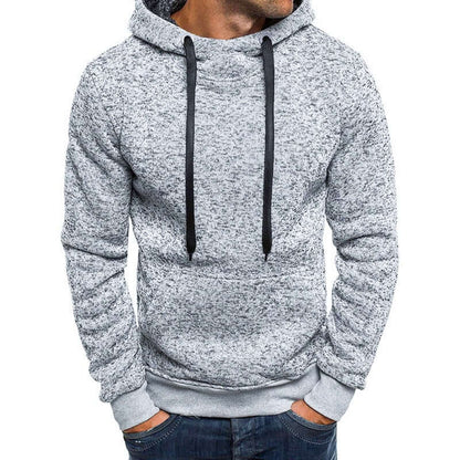 Men’s Solid Fleece Hoodie Sweatshirt