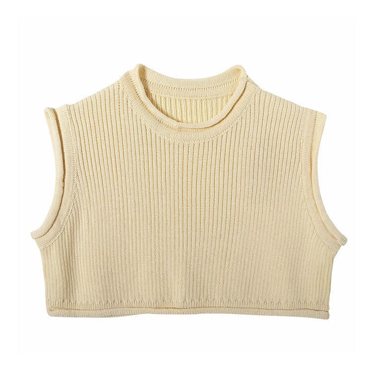 Knitwear top vest woman