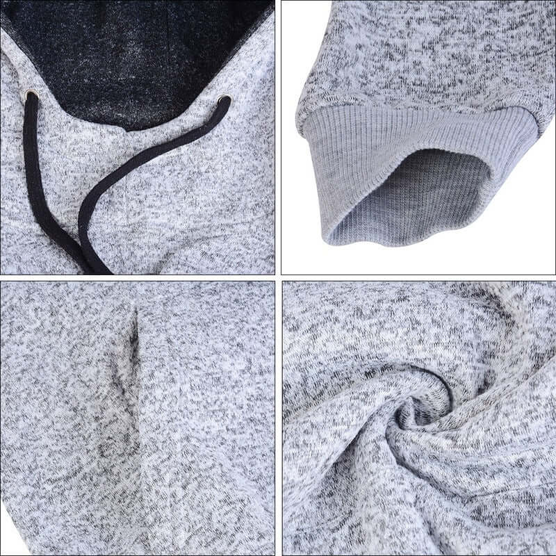 Men’s Solid Fleece Hoodie Sweatshirt