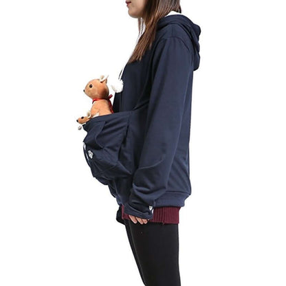 Unisex Cat Lover Hoodie Sweatshirt Cotton Blend